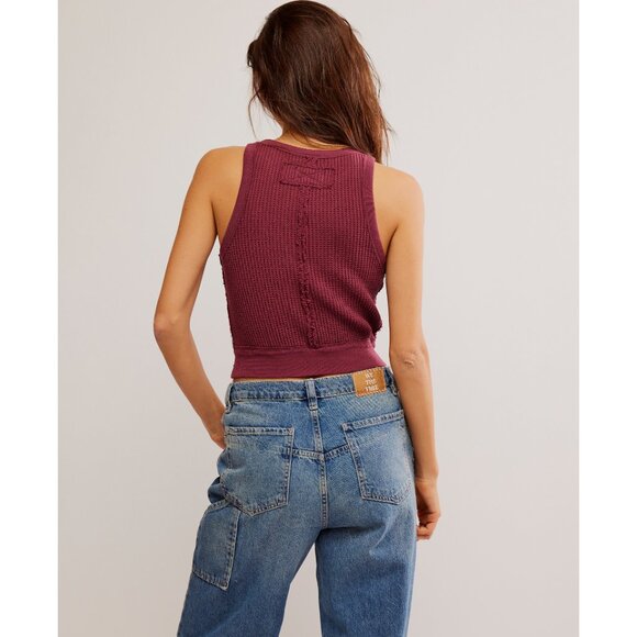 FREE PEOPLE Vest Tank / Amaranth - Picture 4 of 5